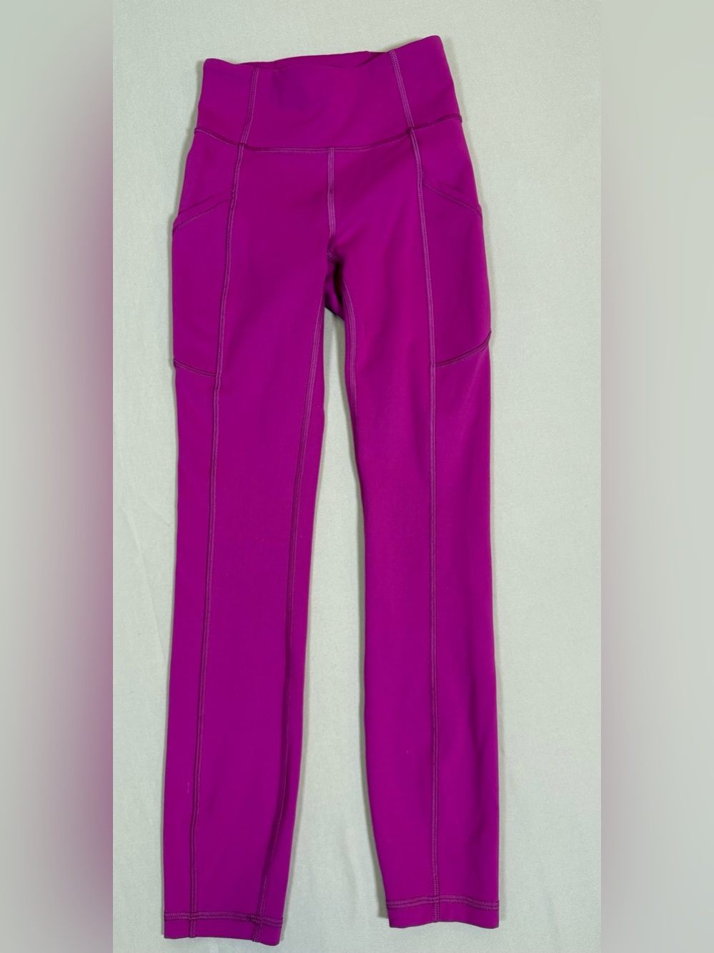 Lululemon Invigorate High-Rise Tight 25”, Size 0, Ripened Raspberry.
